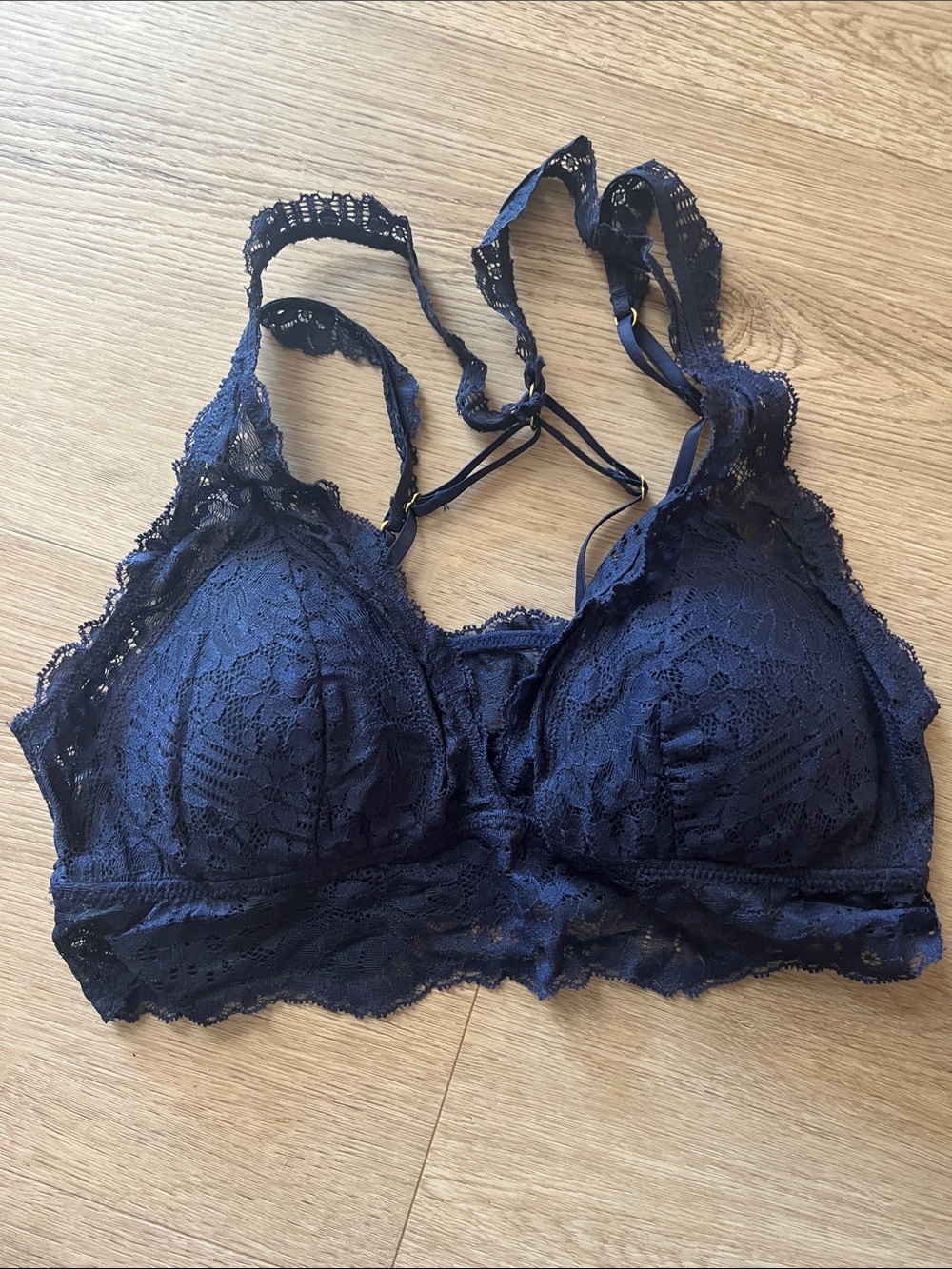 aerie Lace Bralette - Navy Blue